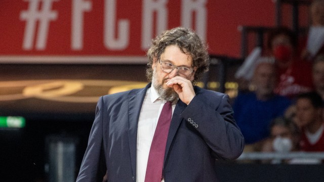 BBL triumph by Alba Berlin: Disappointed - but proud: Bayern coach Andrea Trinchieri.