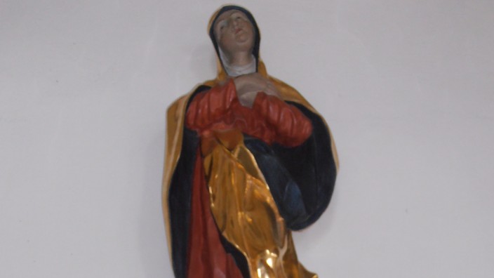 Schönsee: Das Bild zeigt die gesuchte Marienstatue aus der Kirche St. Wenzenslaus in Schönsee.