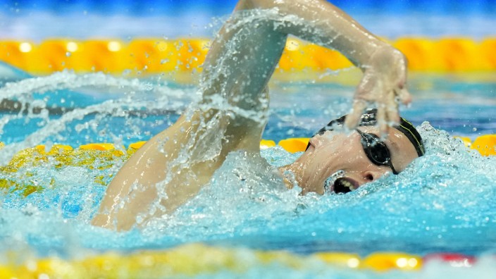 Schwimm-WM: Schnell unterwegs: Florian Wellbrock bei der Schwimm-WM in Budapest.