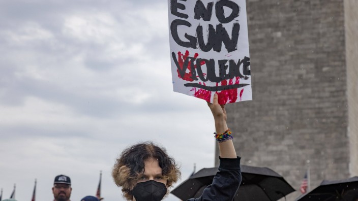 USA: Protest gegen Waffengewalt Mitte Juni in Washington: Nicht alle dürfte der der Reformentwurf überzeugen.