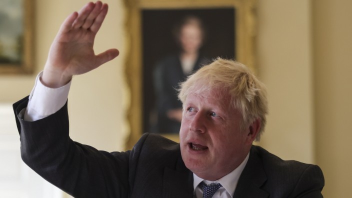 Interview with Boris Johnson: "What we need to do is work together as Europeans": Prime Minister Boris Johnson is interviewed by members of the European media in 10 Downing Street ahead of the G7 Summit.