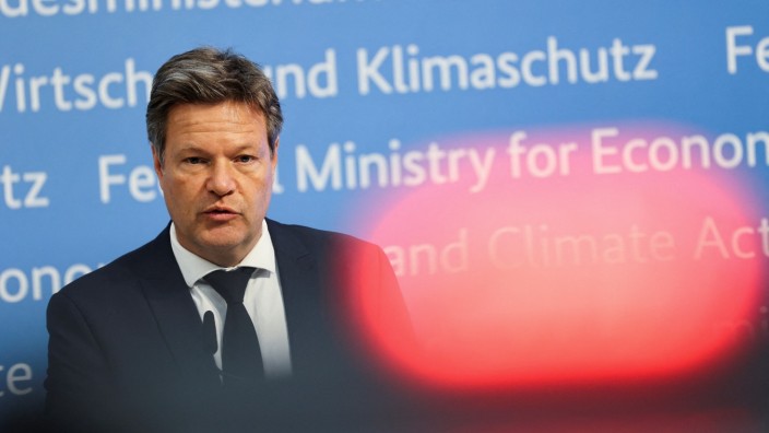German Economy Minister Robert Habeck holds news conference in Berlin