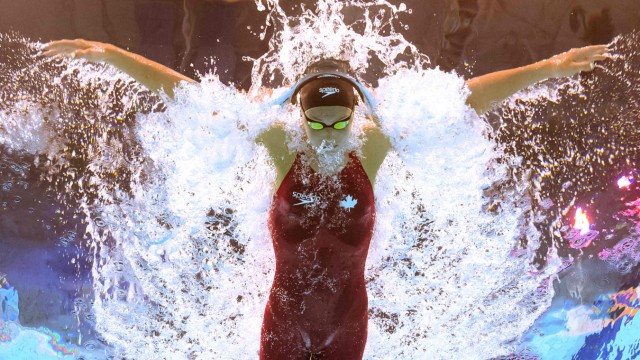 Schwimmen: Die Kanadierin Summer McIntosh ist erst 15 Jahre alt.