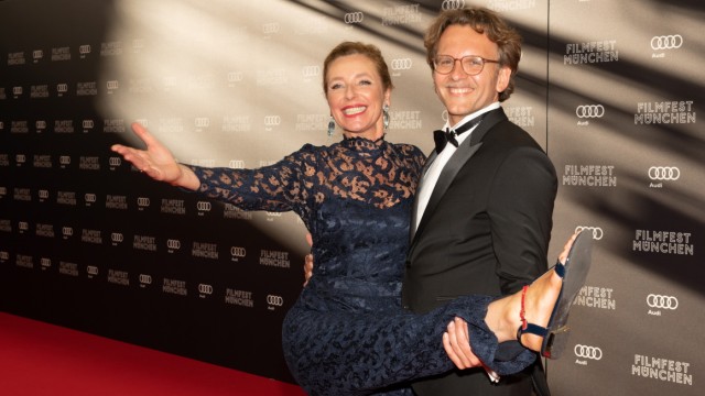 Personalie: Seit vier Jahren harmonische Doppelspitze: Diana Iljine und Christoph Gröner bei der Filmfest-Eröffnung 2022 im Gasteig HP8.