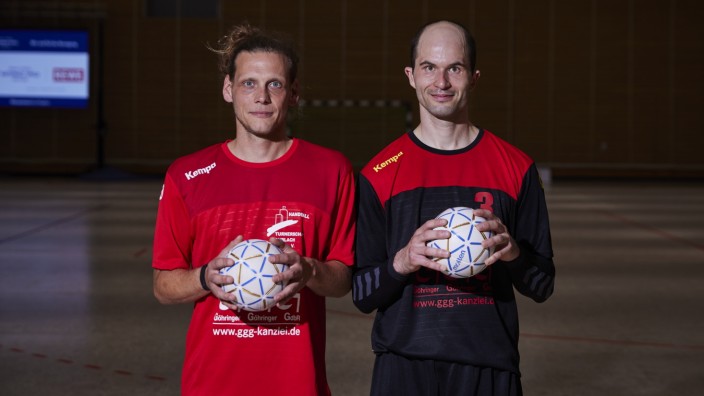 Special Olympics: Trainer und Spieler einer inklusiven Mannschaft: Sebastian Tröndle und Kai Polefka (v.l.) von den Durlach Turnados.