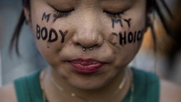 Abtreibung: Die Pro-Choice-Aktivistin Robin Gwak am Tag nach der Entscheidung des Supreme Court.