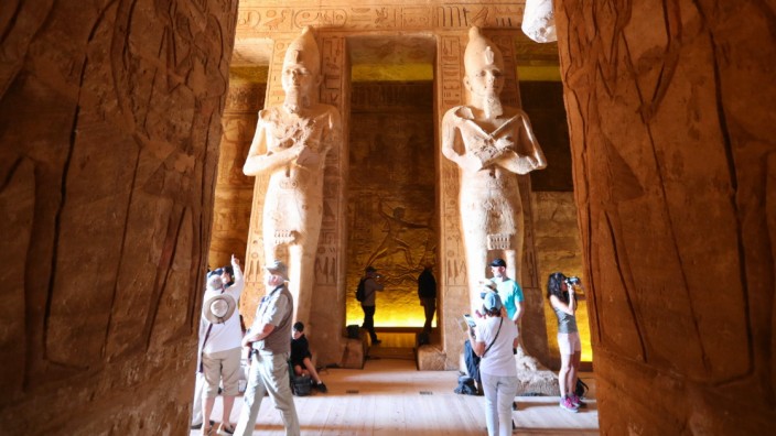 Urlaub in Ägypten: Die Tempel von Abu Simbel bei Assuan waren früher überfüllt. Momentan kehren die Besucher nur zögerlich nach Ägypten zurück.