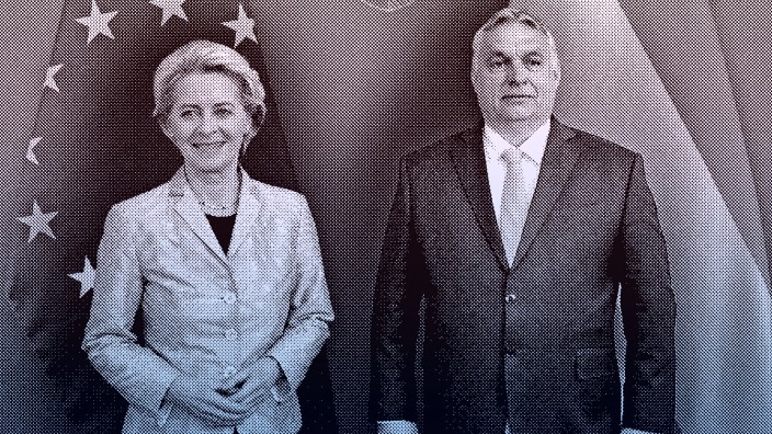 Hungary's PM Orban and European Commission President von der Leyen meet in Budapest