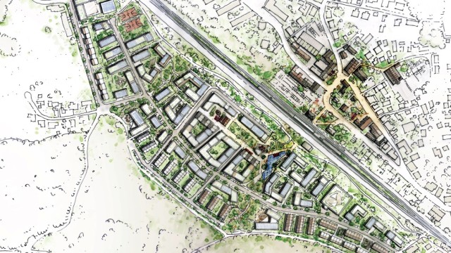 Bauen und Wohnen: Das neue Wohngebiet würde eine Lücke in der bisherigen Bebauung schließen.