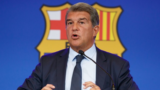 FC Barcelona: Joan Laporta, Präsident des FC Barcelona.