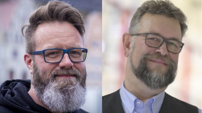 Doppelgänger: Bürgermeister Patrick Ott (rechts) und der neue schleswig-holsteinische Minister Claus Ruhe Madsen.