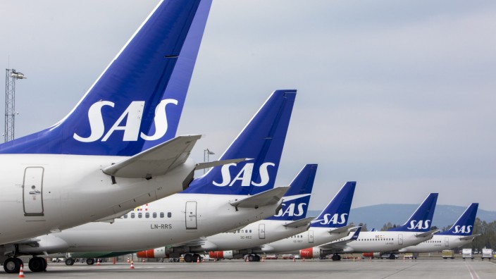 Airline: SAS-Maschinen auf dem Flughafen in Oslo.