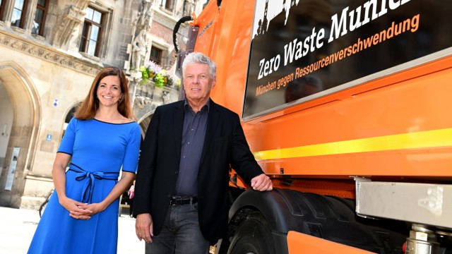 Umweltschutz: Bei ihrer ersten gemeinsamen Pressekonferenz stellten Kommunalreferentin Kristina Frank und OB Dieter Reiter das Zero-Waste-Konzept vor.