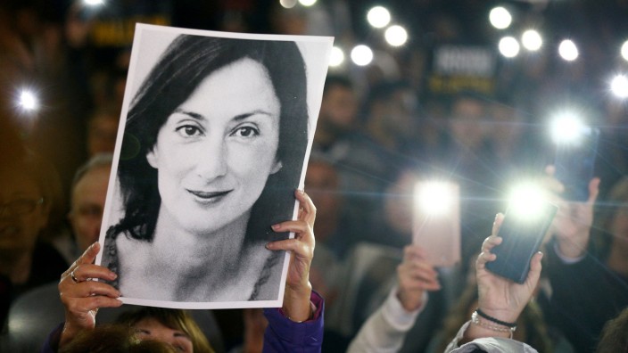 Malta: Tausende Demonstranten verlangten 2019 in Maltas Hauptstadt Valletta, die Wahrheit über den Mord an der Investigativ-Journalistin Daphne Caruana Galizia aufzuklären.
