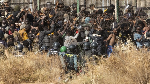 Migranten in der spanischen Enklave Melilla