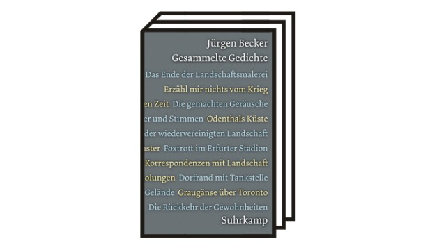 On the occasion of Jürgen Becker's 90th birthday: Jürgen Becker: Collected Poems 1971-2022.  Suhrkamp, ​​Berlin 2022. 1120 pages, 78 euros.