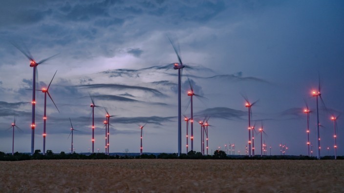 Erneuerbare Energien: Windenergieanlage in Brandenburg