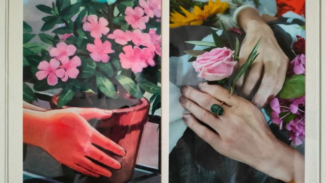 Ausstellungsreihe "Transformationen": Die Hände der Verstorbenen sind Teil der Arbeit "farewell and take care of yourself - für Lisa 1965-2016" von Kirsten Kleie.