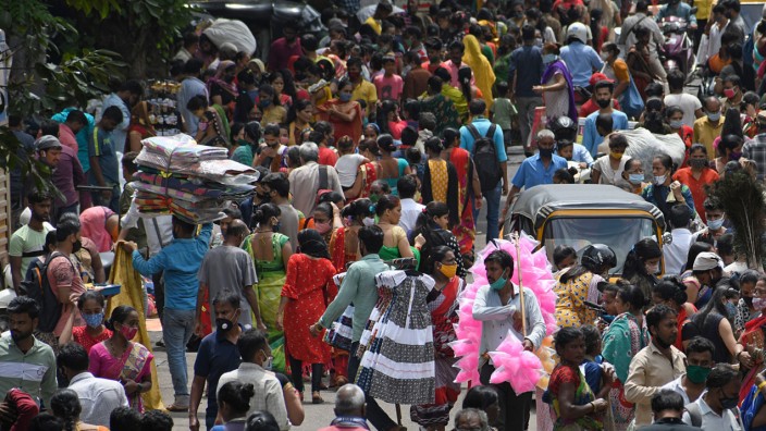 Demografie: Mumbai, Indien: Die Weltbevölkerung wächst - aber immer langsamer.