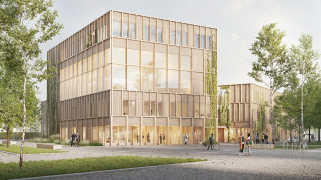 Energieeffizienz: Das neue Unterföhringer Rathaus soll zum Vorbild bei der Energieeffizienz werden.