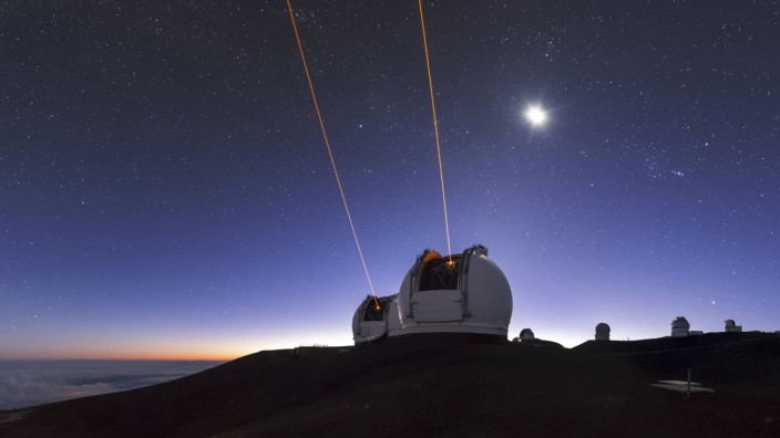Hawaii: Auf dem Gipfel des Mauna Kea befinden sich bereits 13 Observatorien.