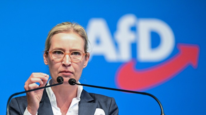 AfD Baden-Württemberg: Letzte Rede als Vorsitzende: Alice Weidel in Stuttgart.