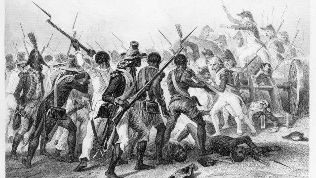 Sudhir Hazareesingh: "Black Spartacus": Die Republik erkämpft man nicht an einem Tag. Noch 1803 mussten sich die Haitianer, wie hier dargestellt, wieder gegen die französischen Kolonialisten erheben.