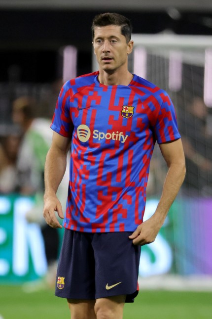 Internationaler Fußball: Robert Lewandowski im Trikot des FC Barcelona.
