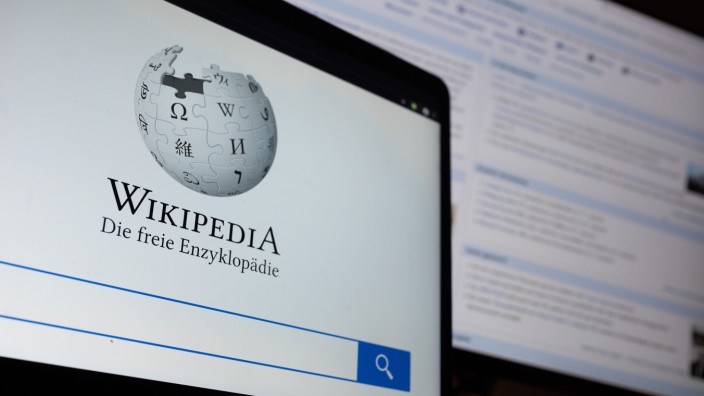 Wikipedia: Jeder darf mitarbeiten: die Online-Enzyklopädie Wikipedia.