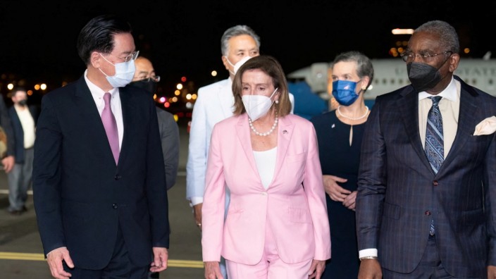 Nancy Pelosi, presidenta de la Cámara de Representantes de Estados Unidos, visita Taipéi