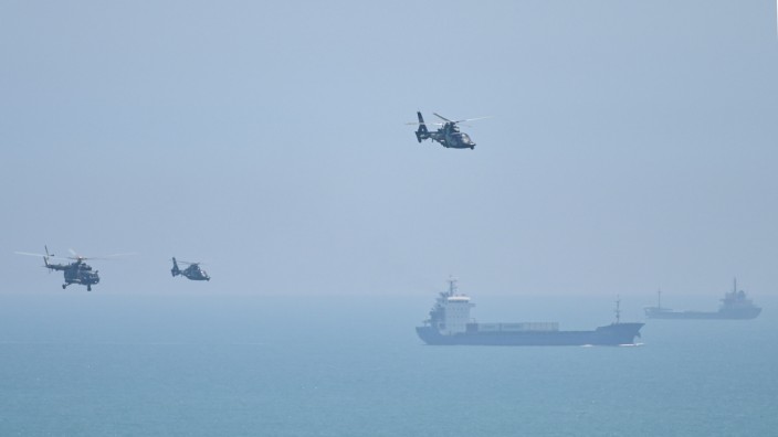 Taiwan-Krise: Chinesische Helikopter kurz vor massiven Militärübungen in der Nähe Taiwans