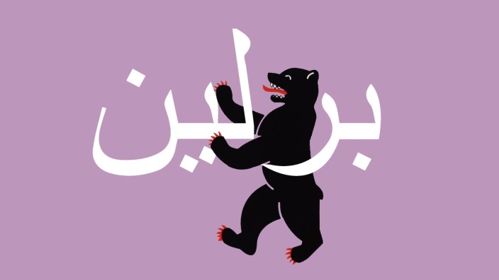 Arabische Intellektuelle: Der Berliner Bär spricht neuerdings auch Arabisch.