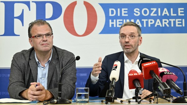 Österreich: FPÖ-Chef Herbert Kickl und Hans-Jörg Jenewein