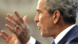 Weltfinanzgipfel: Während des Weltfinanzgipfels spricht US-Präsident George W. Bush zu den Regierungschef der ebenfalls beteiligten Länder