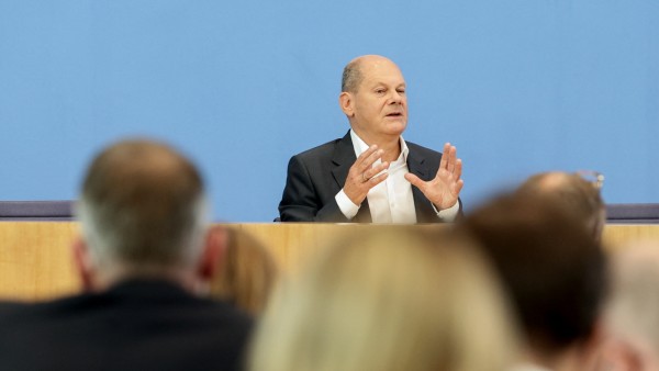 German chancellor Scholz holds summer news conference in Berlin