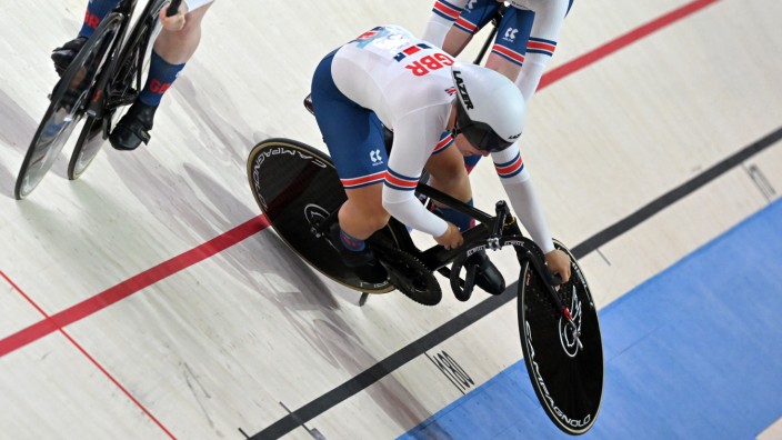 Radsport bei den European Championships: Sophie Capewell kam in einer der ersten Runden zu Fall.
