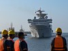 Die "Yuan Wang 5" erreicht den Hafen von Hambantota. Indien hat die Sorge, dass von dem Schiff aus Spionage stattfindet.