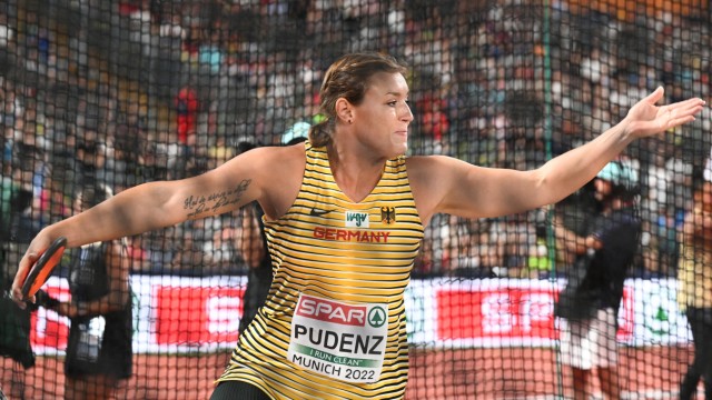 European Championships: Kristin Pudenz wins silver in the discus throw, only a few centimeters away from gold.