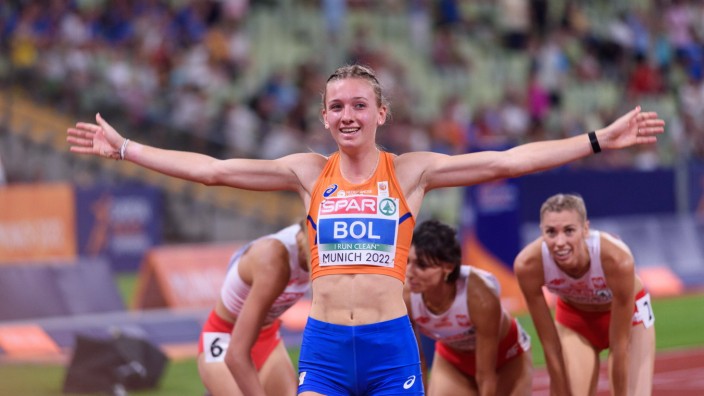 Leichtathletik: Die Konkurrenz hat das Nachsehen: Femke Bol ist mit 22 Jahren schon Olympia-Dritte, WM-Zweite - und demnächst wohl Doppel-Europameisterin von München.