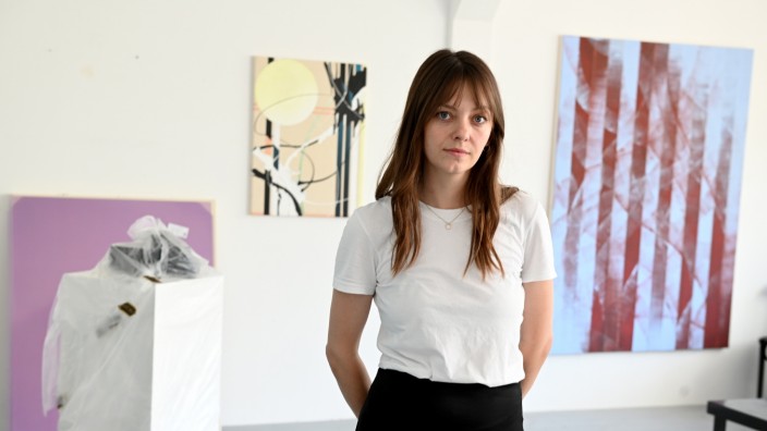 Münchens junge Kreative: Ruscha Voormann in ihrem Atelier.