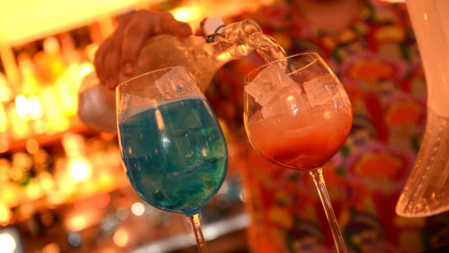 Georgia Trattoria: Everything is very colorful, including the cocktails.