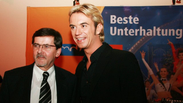 MDR: Fall Udo Foht: Udo Foht im Jahr 2008 an der Seite von Florian Silbereisen (rechts), als dessen Entdecker er gilt.