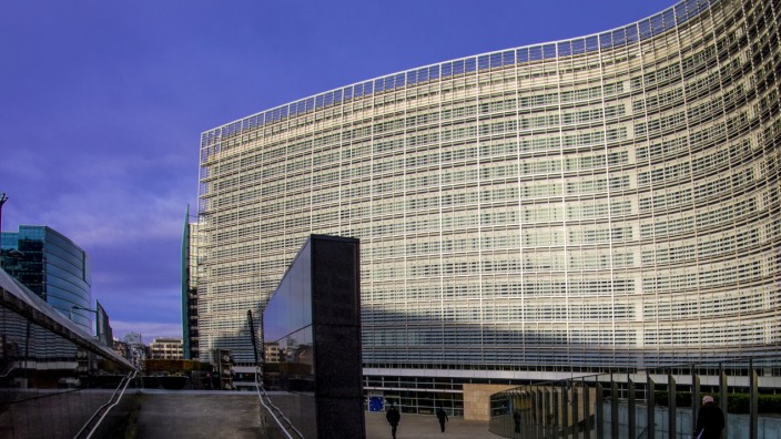 EU: Belgium. Brussels. 'Berlaymont' European Comission building, Schumann´s area.