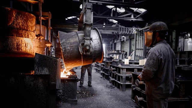 Industrie: Hier wird richtig viel Energie verbraucht: Produktion in der Kemptener Eisengießerei.