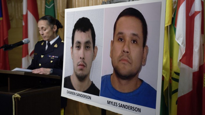 Kanada: Polizei der Provinz Saskatchewan sucht mit Fahndungsfotos nach zwei Verdächtigen