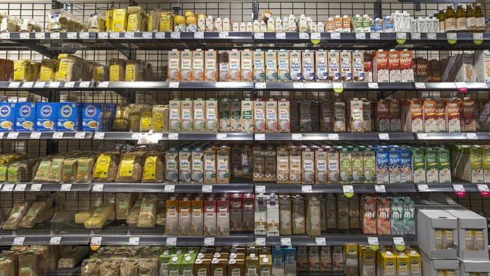 Bio-Lebensmittel in einem Supermarkt