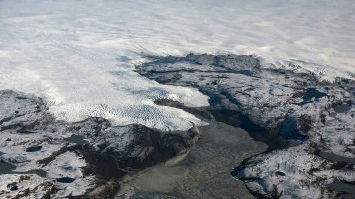 Klimawandel: Schon heute nicht mehr zu retten? Der Eisschild Grönlands bei Ilulissat.