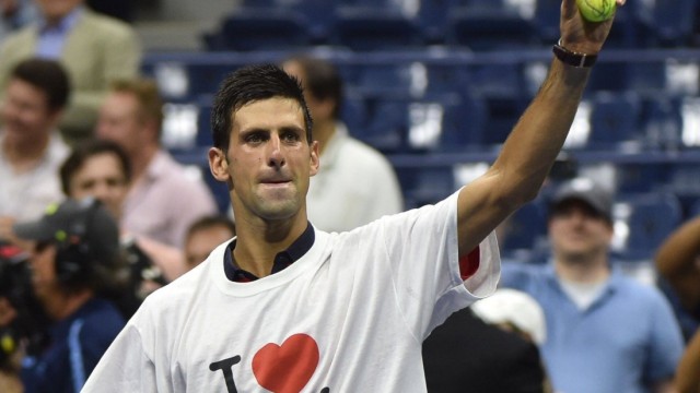 US Open: Loves New York, says his shirt: Novak Djokovic.
