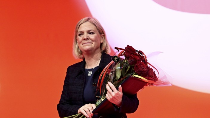 Wahlkrimi in Schweden: Ist ihre Regierung am Ende? Die sozialdemokratische Ministerpräsidentin Magdalena Andersson muss zittern.