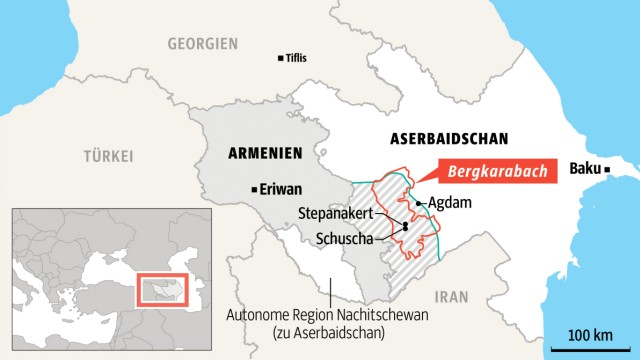 Kaukasus: Der Konflikt zwischen Armenien und Aserbaidschan ist seit vielen Jahren ungelöst.